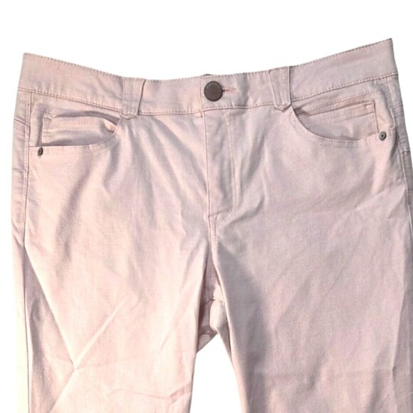 Democracy Light Pink Absolution Mid Rise Stretch Ankle Jeans Women's Mid Size 16 - Picture 2 of 7